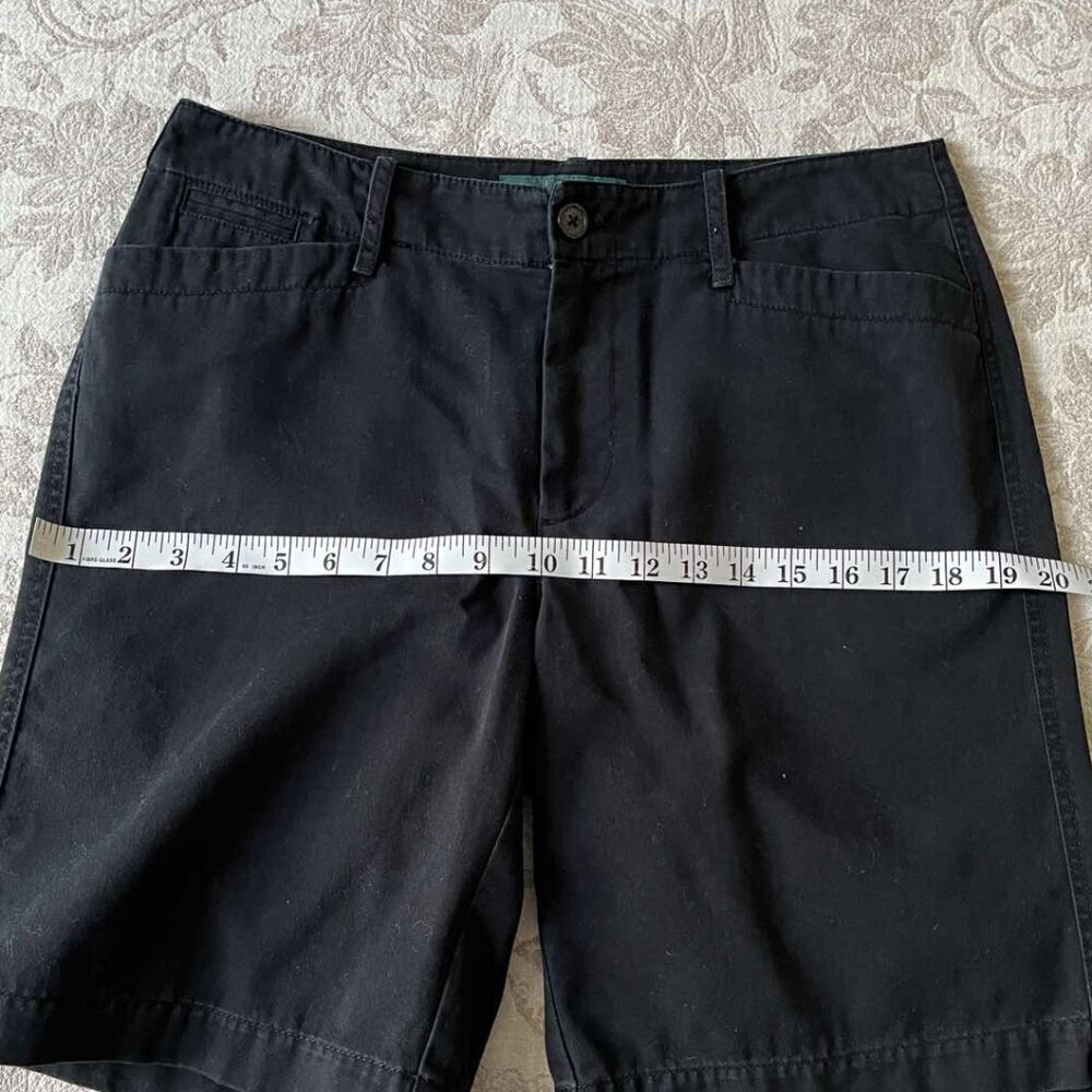 Women's Shorts Lauren Ralph Lauren 6 Bermuda Black Mid Rise Casual - Picture 12 of 12